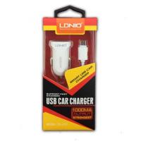 Автомобильное ЗУ LDNIO DL-C17 + cable micro USB White (5V/1A/1USB)