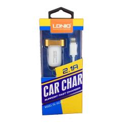 Автомобильное ЗУ LDNIO DL-DC211 + cable iPhone 5 White (5V/2.1A/1USB)