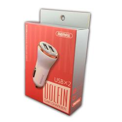 Автомобильное ЗУ REMAX Dolfin RCC-206 Rose Gold (5V/2.4A/2USB)