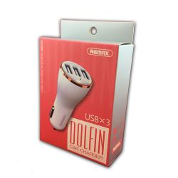 Автомобильное ЗУ REMAX Dolfin RCC-303 Rose Gold (5V/3.4A/3USB)