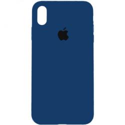 Чехол iPhone X/XS Silicon Case Copy #20 Navy Blue