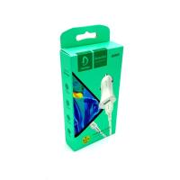 Автомобильное ЗУ DENMEN DZ06V (5V/2.4A/2USB) + кабель Micro USB White