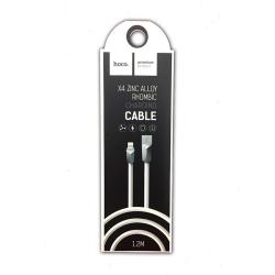 Дата кабель HOCO X4 Zinc Alloy Rhombic iPhone 5 Black