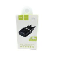 Сетевое ЗУ HOCO C12 Black (5V/2.4A/2USB)