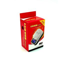 Универсальное зарядное устройство Жабка для батарей с ЖК-дисплеем и USB-портом