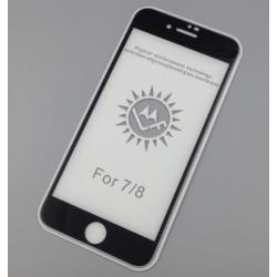 Защитное стекло с рамкой iPhone 7 / 8 Black 0.3mm (тех. упаковка)