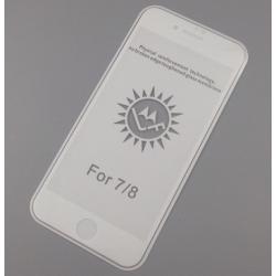 Защитное стекло с рамкой iPhone 7 / 8 White 0.3mm (тех. упаковка)
