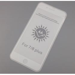 Защитное стекло с рамкой iPhone 7 Plus / 8 Plus White 0.3mm (тех. упаковка)