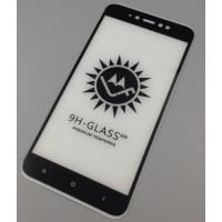 Защитное стекло с рамкой XIAOMI NOTE 5A Black 9H (тех. упаковка)