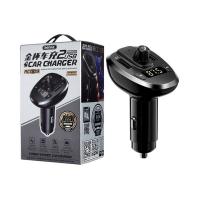 FM модулятор Remax RCC109 Bluetooth (5V/3A/2 USB) Black