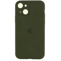 Чехол iPhone 13 Silicon Case Full Camera #64 Forest Green