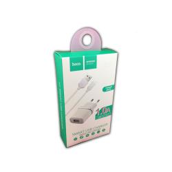Сетевое ЗУ HOCO C11 + cable micro USB White (5V/1A/1USB)