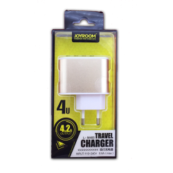 Сетевое ЗУ JOYROOM L-M403 (5V/4.2A/4USB) Gold
