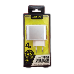 Сетевое ЗУ JOYROOM L-M403 (5V/4.2A/4USB) Silver