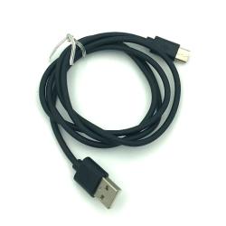 Дата кабель TC-019 силиконовый круглый Type C 1m Black (тех. упаковка)