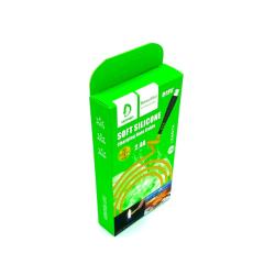 Дата кабель DENMEN D19V Soft Silicone Charging Data Cable Micro USB 1m 2.4A Yellow