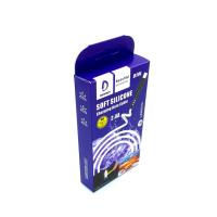 Дата кабель DENMEN D19L Soft Silicone Charging Data Cable Lightning 1m 2.4A White