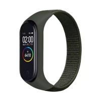 Браслет Нейлоновый для смарт часов Mi Band 3 / 4 Army Green