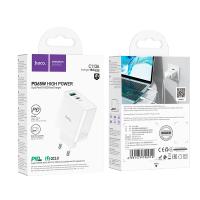 Сетевое ЗУ HOCO C113A PD65W High Power Dual Ports (1C1A) Fast Charger White
