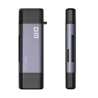 Картридер DM CR017 2in1 USB2.0 + Type C (TF/SD) Black