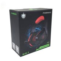Наушники компьютерные с микрофоном H-1 Black_Red