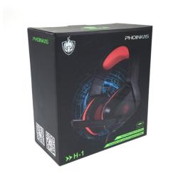 Наушники компьютерные с микрофоном H-1 Black_Red