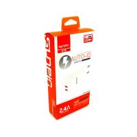 Сетевое ЗУ Sunpin SP-30 (5V/2.4A/2USB) + кабель Type C White 