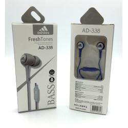 Наушники ADIDAS AD-338 + mic Blue
