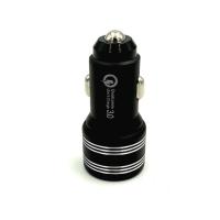 Автомобильное ЗУ T-01 Qualcomm 3.0 (5V/3A/2USB) Black