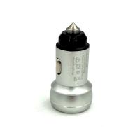 Автомобильное ЗУ T-01/T-09 (5V/3.1A/2USB) Silver