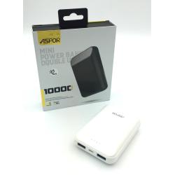 Power Bank ASPOR A328 (10000mAh/2.4A/2USB) White