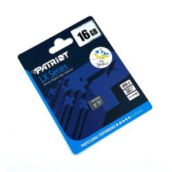 Карта памяти 16Gb Patriot LX Class 10 UHS-I Micro SD 