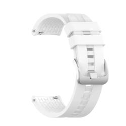 Силиконовый ремешок / Браслет для смарт часов ширина 22 mm White