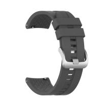 Силиконовый ремешок / Браслет для смарт часов ширина 22 mm Dark Gray