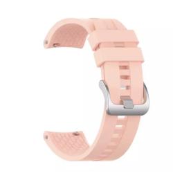 Силиконовый ремешок / Браслет для смарт часов ширина 22 mm Light Pink
