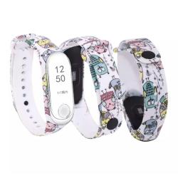 Браслет для смарт часов Mi Band 3 / 4 Funny Pattern
