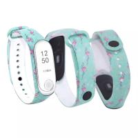 Браслет для смарт часов Mi Band 3 / 4 Flamingo