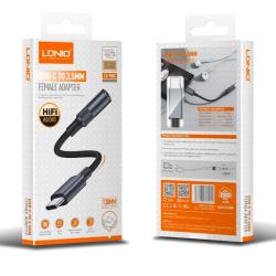 Переходник LDNIO LS-Y80c Type C to 3.5MM 13cm Black