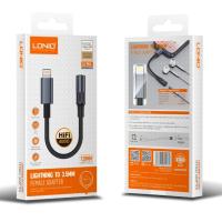 Переходник LDNIO LS-Y80i Lightning to 3.5MM 13cm Black