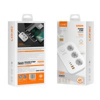 Сетевой удлинитель LDNIO SE3436 3 розетки/2M/3250W/PD 3.0 65W/QC3.0 60W White