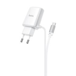 Сетевое ЗУ HOCO C82A + кабель Micro USB (5V/2.4A/2 USB) White