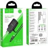 Сетевое ЗУ HOCO C82A + кабель Micro USB (5V/2.4A/2 USB) Black