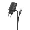 Сетевое ЗУ HOCO C82A + кабель Type C (5V/2.4A/2 USB) Black