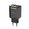Сетевое ЗУ HOCO C39A с LED дисплеем (5V/2.4A/2 USB) Black