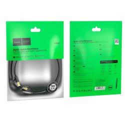 Кабель интернет HOCO US07 1Gbps 1M Black