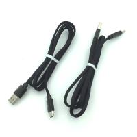 Дата кабель TC-003 плоский плетенный Type C ORIGINAL Black 1M (тех. упаковка)