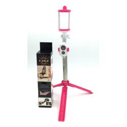 Монопод-трипод WXY-01 Bluetooth Pink