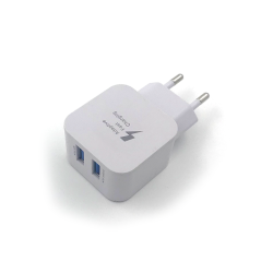 Сетевое ЗУ PLE202N (5V/2.1A/2USB) тех. упаковка