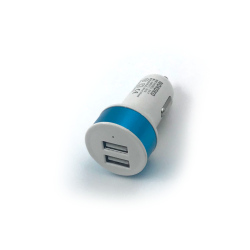Автомобильное ЗУ KO-7 (5V/2.1A/2USB) Blue (тех. упаковка)