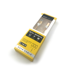 Дата кабель Metal Magnetic 2.1A iPhone 5 Gold